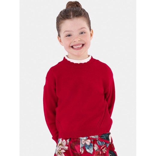 Mayoral Sweter 319 Czerwony Regular Fit ze sklepu MODIVO w kategorii Swetry dziewczęce - zdjęcie 182663760