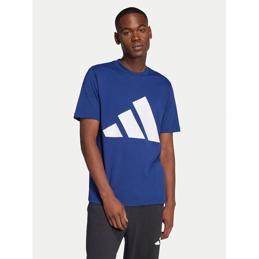 adidas T-Shirt Essentials Big Logo JE8940 Granatowy Regular Fit ze sklepu MODIVO w kategorii T-shirty męskie - zdjęcie 182663761