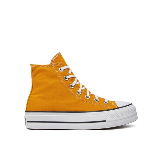 Converse Trampki Chuck Taylor All Star Lift Platform HI A06506C Żółty ze sklepu MODIVO w kategorii Trampki damskie - zdjęcie 182663763