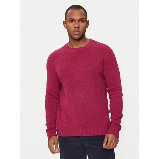 United Colors Of Benetton Sweter 10R2U108E Bordowy Regular Fit ze sklepu MODIVO w kategorii Swetry męskie - zdjęcie 182663764