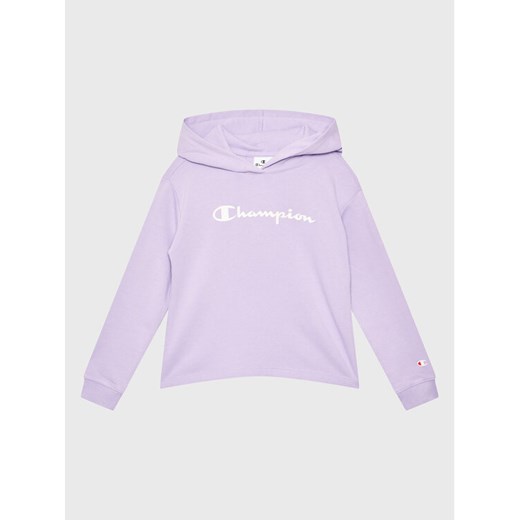 Champion Bluza 404601 Fioletowy Custom Fit ze sklepu MODIVO w kategorii Bluzy dziewczęce - zdjęcie 182663781