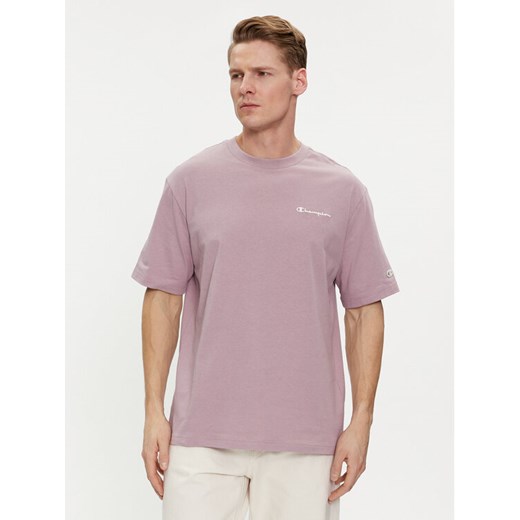 Champion T-Shirt 219787 Fioletowy Regular Fit ze sklepu MODIVO w kategorii T-shirty męskie - zdjęcie 182663822