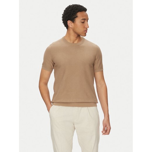 JOOP! Jeans Sweter 15 JJK-14Simoro 30045813 Beżowy Modern Fit ze sklepu MODIVO w kategorii Swetry męskie - zdjęcie 182663830