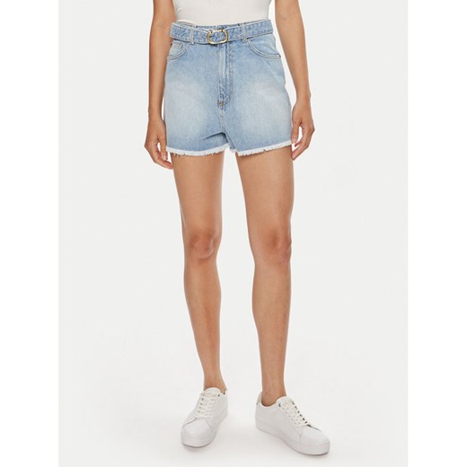 TWINSET Szorty jeansowe 241TT2392 Niebieski Straight Fit ze sklepu MODIVO w kategorii Szorty - zdjęcie 182663874