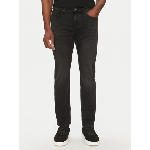 BOSS Jeansy H-Delaware 50532605 Czarny Slim Fit ze sklepu MODIVO w kategorii Jeansy męskie - zdjęcie 182663882