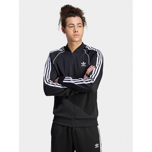 adidas Bluza adicolor Classics SST IM4545 Czarny Slim Fit ze sklepu MODIVO w kategorii Bluzy męskie - zdjęcie 182663894