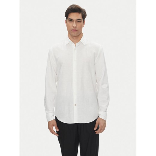 BOSS Koszula C-Hal 50539531 Biały Casual Fit ze sklepu MODIVO w kategorii Koszule męskie - zdjęcie 182663934