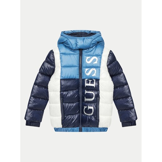 Guess Kurtka puchowa L4BL06 WEGY0 Kolorowy Regular Fit ze sklepu MODIVO w kategorii Kurtki chłopięce - zdjęcie 182663950