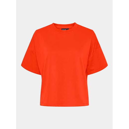 Pieces T-Shirt Chilli Summer 17118870 Pomarańczowy Loose Fit ze sklepu MODIVO w kategorii Bluzki damskie - zdjęcie 182663951