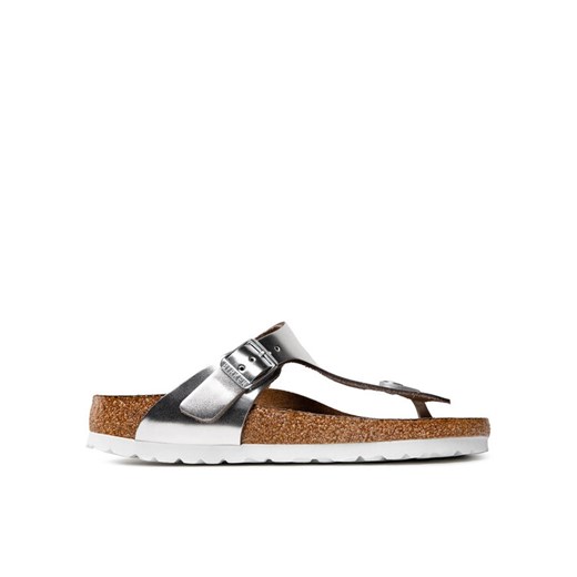 Birkenstock Japonki Gizeh Bs 1003675 Srebrny ze sklepu MODIVO w kategorii Klapki damskie - zdjęcie 182663952