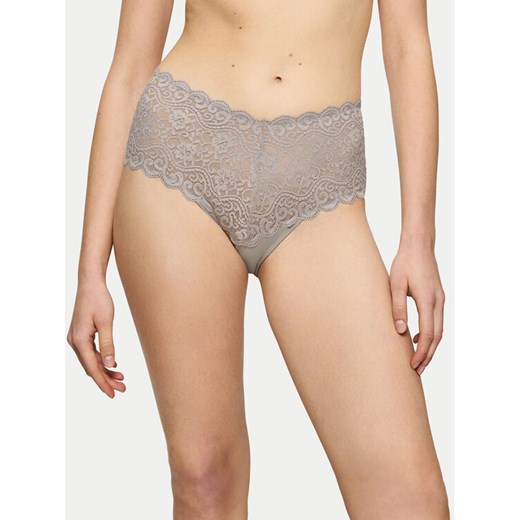 Triumph Figi klasyczne z wysokim stanem Amourette 10210675 Szary ze sklepu MODIVO w kategorii Majtki damskie - zdjęcie 182663980