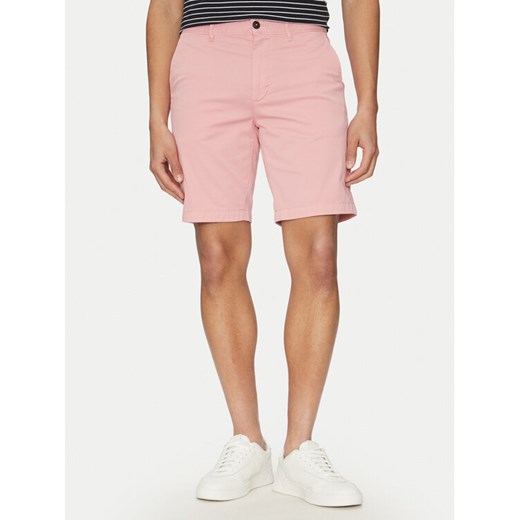 BOSS Szorty materiałowe 50536723 Różowy Slim Fit ze sklepu MODIVO w kategorii Spodenki męskie - zdjęcie 182663981