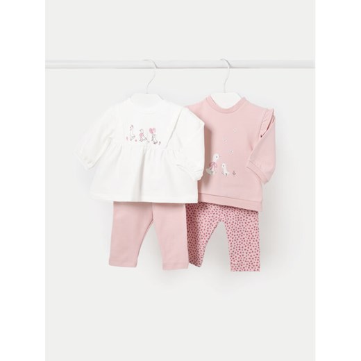 Mayoral Komplet bluzka i legginsy 2784 Różowy Regular Fit ze sklepu MODIVO w kategorii Odzież dla niemowląt - zdjęcie 182664010