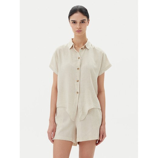 Vero Moda Koszula Thea 10333794 Beżowy Loose Fit ze sklepu MODIVO w kategorii Koszule damskie - zdjęcie 182664030