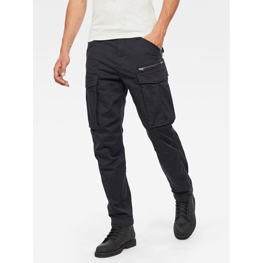 G-Star Raw Spodnie materiałowe Rovic D02190-5126-6484 Czarny Tapered Fit ze sklepu MODIVO w kategorii Spodnie męskie - zdjęcie 182664051