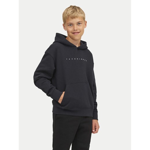 Jack&Jones Junior Bluza Star 12237468 Czarny Loose Fit ze sklepu MODIVO w kategorii Bluzy chłopięce - zdjęcie 182664093