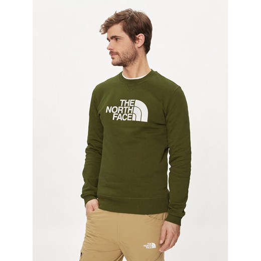 The North Face Bluza Drew Peak NF0A4SVR Zielony Regular Fit ze sklepu MODIVO w kategorii Bluzy męskie - zdjęcie 182664131