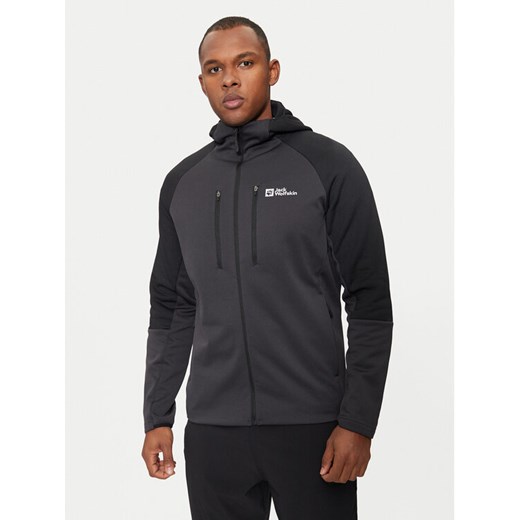 Jack Wolfskin Bluza techniczna Alpgrat Xt A62062 Szary Regular Fit ze sklepu MODIVO w kategorii Bluzy męskie - zdjęcie 182664203
