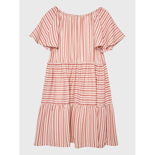 United Colors Of Benetton Sukienka letnia 4UCTCV014 Różowy Regular Fit ze sklepu MODIVO w kategorii Sukienki dziewczęce - zdjęcie 182664220