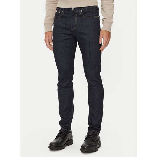 Calvin Klein Jeans Jeansy J30J326078 Granatowy Skinny Fit ze sklepu MODIVO w kategorii Jeansy męskie - zdjęcie 182664224