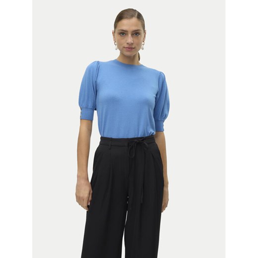 Vero Moda Bluzka Hollykaris 10310577 Niebieski Regular Fit ze sklepu MODIVO w kategorii Bluzki damskie - zdjęcie 182664261