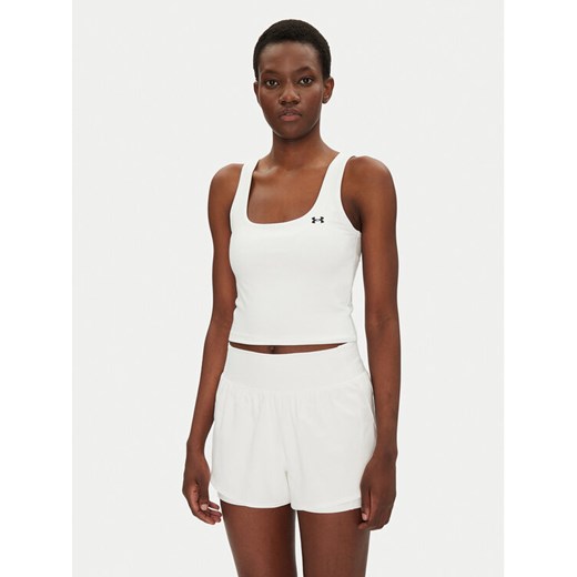 Under Armour Top Motion 6007656 Biały Slim Fit ze sklepu MODIVO w kategorii Bluzki damskie - zdjęcie 182664343