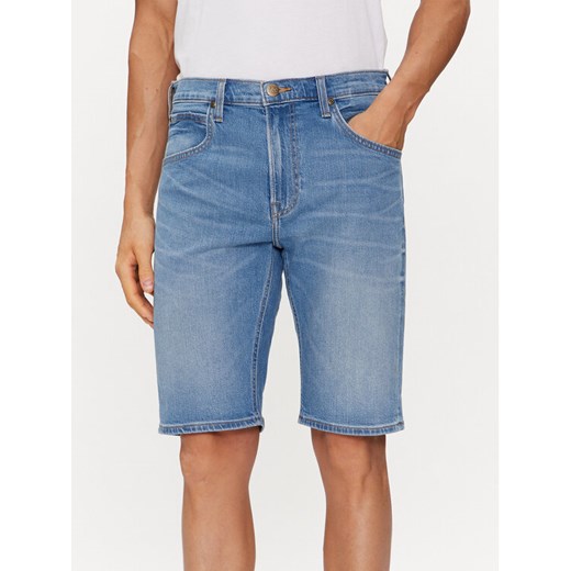 Lee Szorty jeansowe 5 Pocket 112349235 Niebieski Regular Fit ze sklepu MODIVO w kategorii Spodenki męskie - zdjęcie 182664394