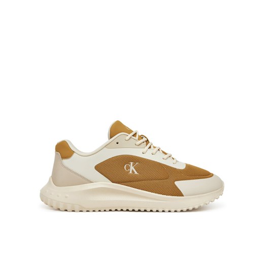 Calvin Klein Jeans Sneakersy Eva Runner Low Mesh Mix YM0YM01185 Żółty ze sklepu MODIVO w kategorii Buty sportowe męskie - zdjęcie 182664431