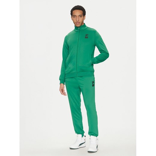 Fila Dres Ledegem FAM1141 Zielony Regular Fit ze sklepu MODIVO w kategorii Dresy męskie - zdjęcie 182664444