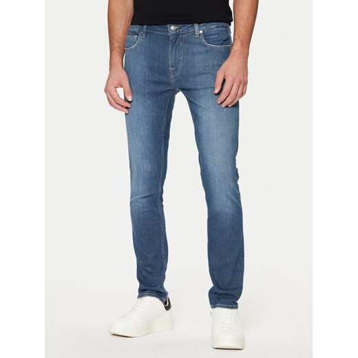 Guess Jeansy M5RAN1 D5KS1 Niebieski Skinny Fit ze sklepu MODIVO w kategorii Jeansy męskie - zdjęcie 182664454
