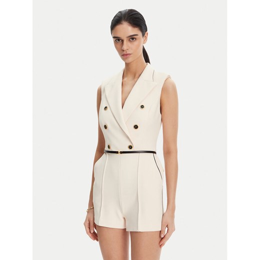 Elisabetta Franchi Kombinezon TU-T45-51E2 Beżowy Regular Fit ze sklepu MODIVO w kategorii Kombinezony damskie - zdjęcie 182664511