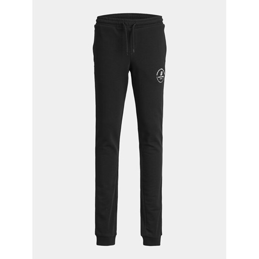 Jack&Jones Junior Spodnie dresowe Gordon 12249965 Czarny Slim Fit ze sklepu MODIVO w kategorii Spodnie chłopięce - zdjęcie 182664551