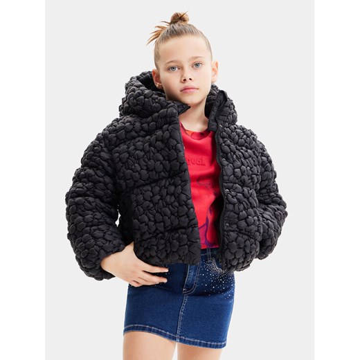 Desigual Kurtka przejściowa 23WGEW04 Czarny Regular Fit ze sklepu MODIVO w kategorii Kurtki dziewczęce - zdjęcie 182664602