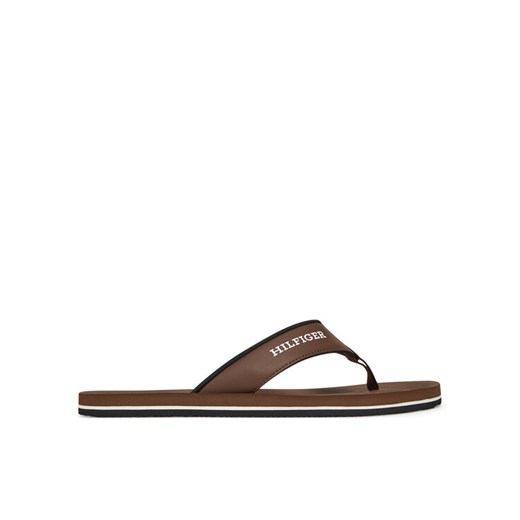 Tommy Hilfiger Japonki Padded Comfort Hilfiger B Sandal FM0FM05440 Brązowy ze sklepu MODIVO w kategorii Klapki męskie - zdjęcie 182664624