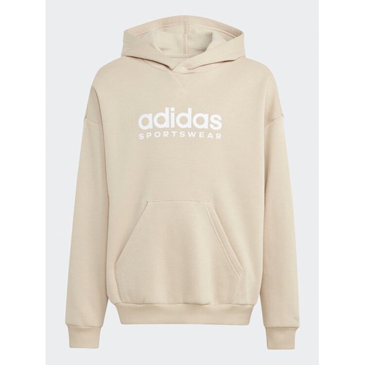 adidas Bluza Fleece IB3233 Beżowy Loose Fit 7_8Y MODIVO