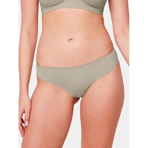 Triumph Figi brazylijskie Lovely Micro 10182554 Szary ze sklepu MODIVO w kategorii Majtki damskie - zdjęcie 182664740