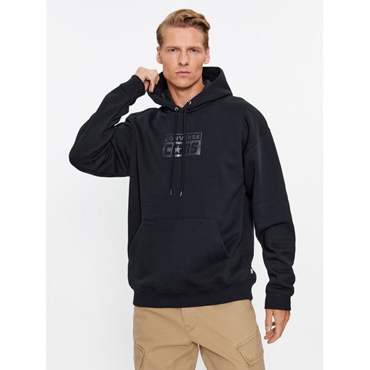 Converse Bluza Cons Hoodie Bb 10024013-A02 Czarny Regular Fit ze sklepu MODIVO w kategorii Bluzy męskie - zdjęcie 182664780