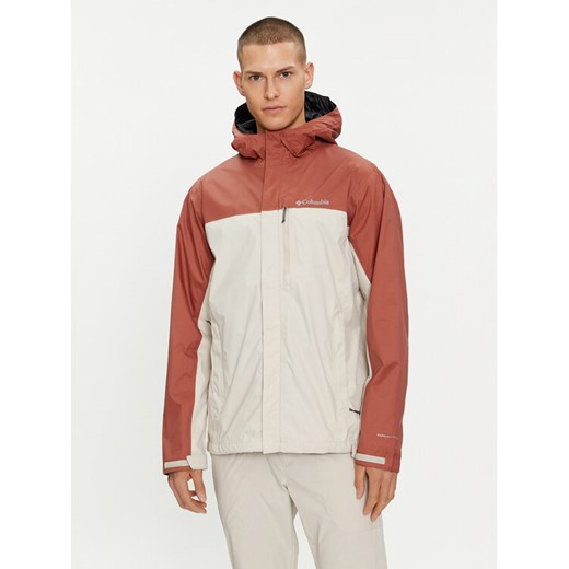 Columbia Kurtka przeciwdeszczowa Pouring Adventure™ II 1760061 Beżowy Regular Fit ze sklepu MODIVO w kategorii Kurtki męskie - zdjęcie 182664824