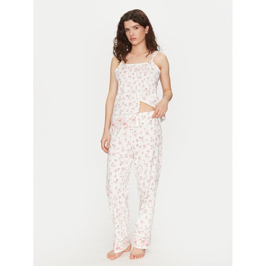 LAUREN RALPH LAUREN Piżama ILN72408 Écru Regular Fit ze sklepu MODIVO w kategorii Piżamy damskie - zdjęcie 182664842