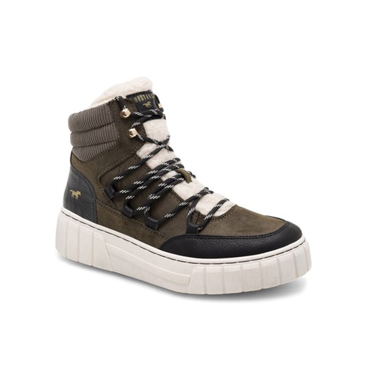 Mustang Sneakersy 1446-601 Khaki ze sklepu MODIVO w kategorii Śniegowce damskie - zdjęcie 182664882