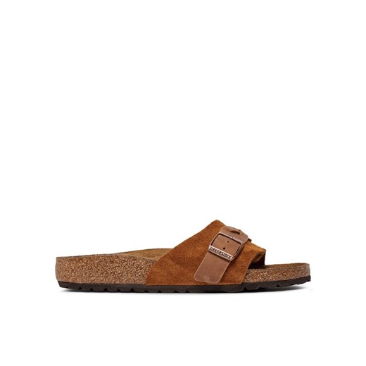 Birkenstock Klapki Oita Braided 1026742 Brązowy ze sklepu MODIVO w kategorii Klapki damskie - zdjęcie 182664900