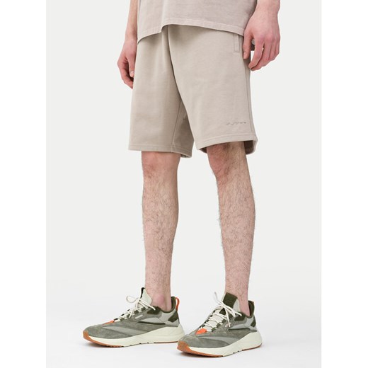 4F Szorty sportowe 4FWSS24TSHOM342 Beżowy Regular Fit ze sklepu MODIVO w kategorii Spodenki męskie - zdjęcie 182664952