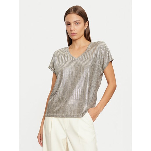 ONLY Bluzka Mirinda 15333628 Złoty Regular Fit ze sklepu MODIVO w kategorii Bluzki damskie - zdjęcie 182664960