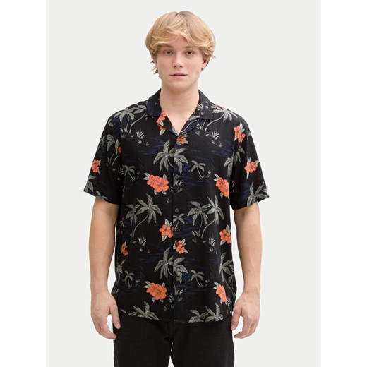 Tom Tailor Denim Koszula 1045191 Czarny Relaxed Fit ze sklepu MODIVO w kategorii Koszule męskie - zdjęcie 182665011