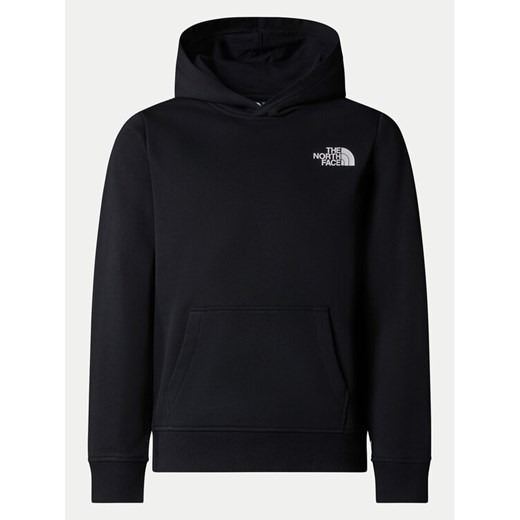 The North Face Bluza Redbox NF0A89H9 Czarny Relaxed Fit ze sklepu MODIVO w kategorii Bluzy chłopięce - zdjęcie 182665013