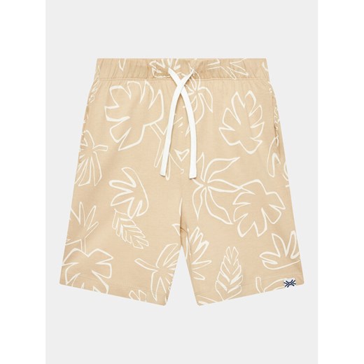 United Colors Of Benetton Szorty materiałowe 34D3C902B Beżowy Regular Fit ze sklepu MODIVO w kategorii Spodenki chłopięce - zdjęcie 182665030