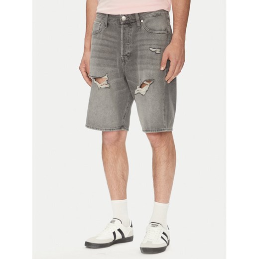 Jack&Jones Szorty jeansowe Alex 12274957 Szary Loose Fit ze sklepu MODIVO w kategorii Spodenki męskie - zdjęcie 182665062
