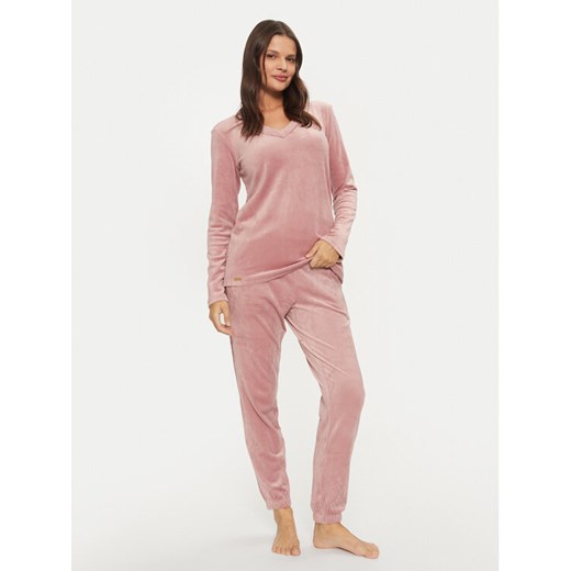 Selmark Piżama P8373 Różowy Regular Fit ze sklepu MODIVO w kategorii Piżamy damskie - zdjęcie 182665063