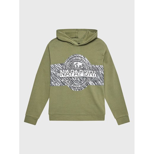 Napapijri Bluza B-Pinzon NP0A4GXD M Zielony Regular Fit ze sklepu MODIVO w kategorii Bluzy chłopięce - zdjęcie 182665112