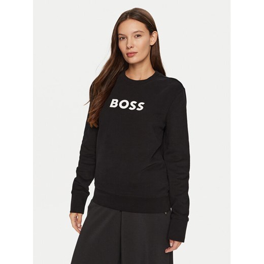 Boss Bluza C_Elaboss_6 50501154 Czarny Regular Fit ze sklepu MODIVO w kategorii Bluzy damskie - zdjęcie 182665114